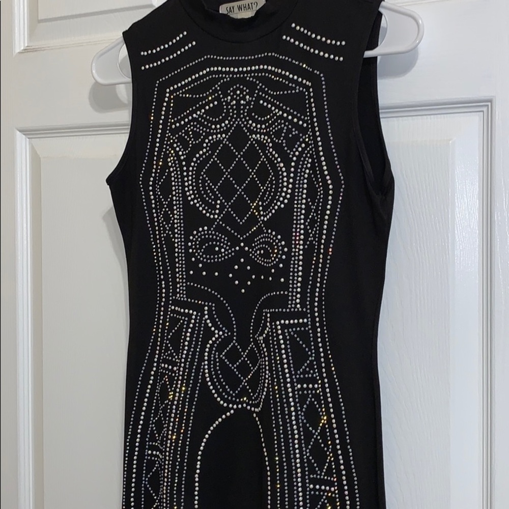 Black Glitter Dress